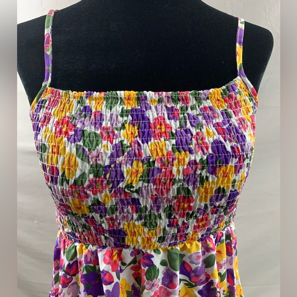 Boho Floral Print Ruffle Hem Cami Dress - Picture 7 of 7